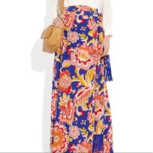 Tory Burch Marcela Silk Maxi Skirt size 6